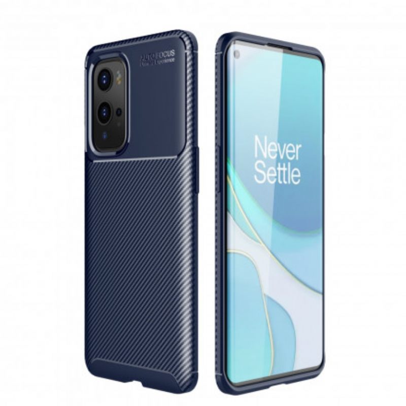 θηκη κινητου OnePlus 9 Pro Ευέλικτη Υφή Από Ίνες Άνθρακα