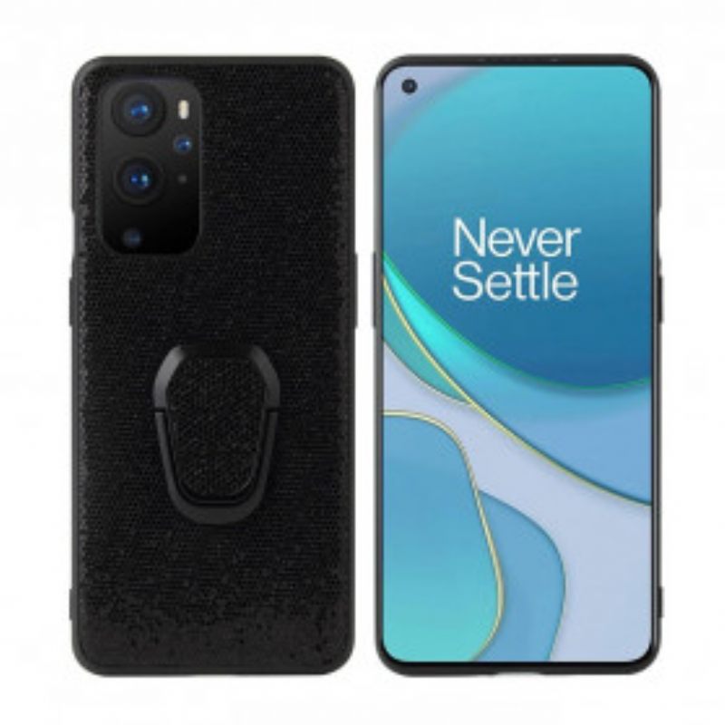 Θήκη OnePlus 9 Pro Black Glitter Ring-support