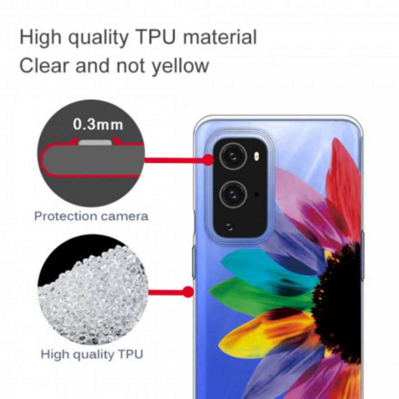 Θήκη OnePlus 9 Pro Πολύχρωμο Λουλούδι