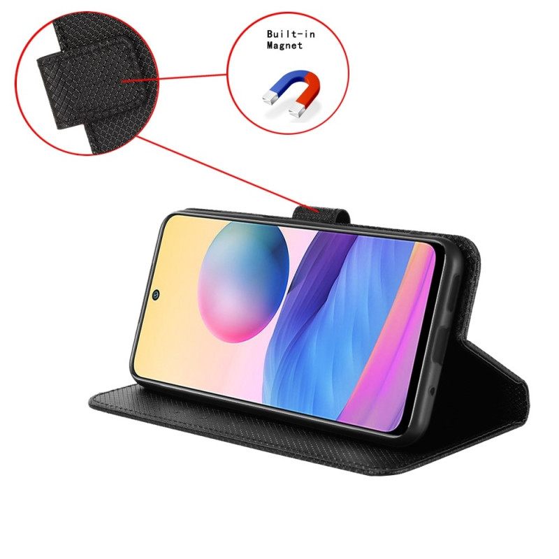 δερματινη θηκη Samsung Galaxy Z Fold 4 με κορδονι Διαμαντένιο Λουρί