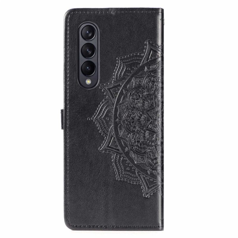 Κάλυμμα Samsung Galaxy Z Fold 4 με κορδονι Μεσαιωνική Strappy Mandala