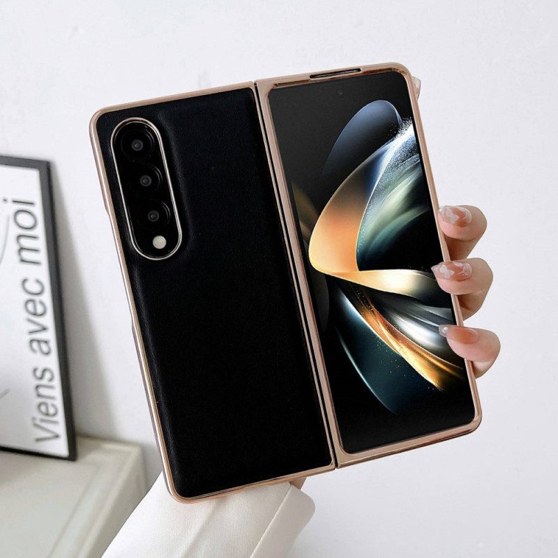 Θήκη Samsung Galaxy Z Fold 4 Απλό Premium Faux Δέρμα