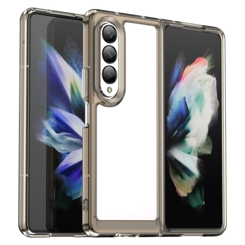 Θήκη Samsung Galaxy Z Fold 4 Διαφανείς Χρωματιστές Άκρες