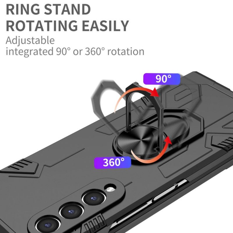 Θήκη Samsung Galaxy Z Fold 4 Διυλικό Και Περιστροφικός Δακτύλιος