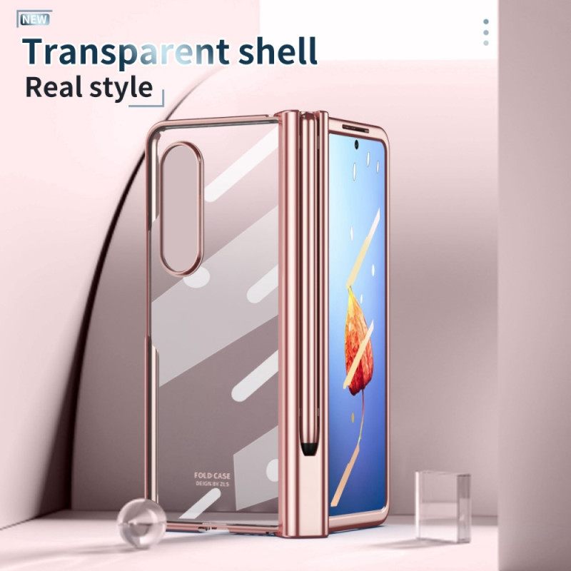 Θήκη Samsung Galaxy Z Fold 4 Παγωμένο Κέλυφος Με Γραφίδα