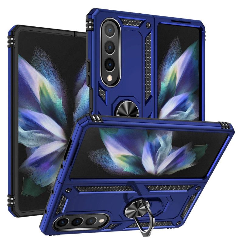 Θήκη Samsung Galaxy Z Fold 4 Στρατιωτικός Βαθμός Με Δαχτυλίδι