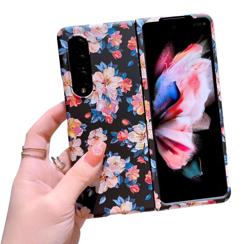 Θήκη Samsung Galaxy Z Fold 4 Ταπετσαρία Λουλουδιών