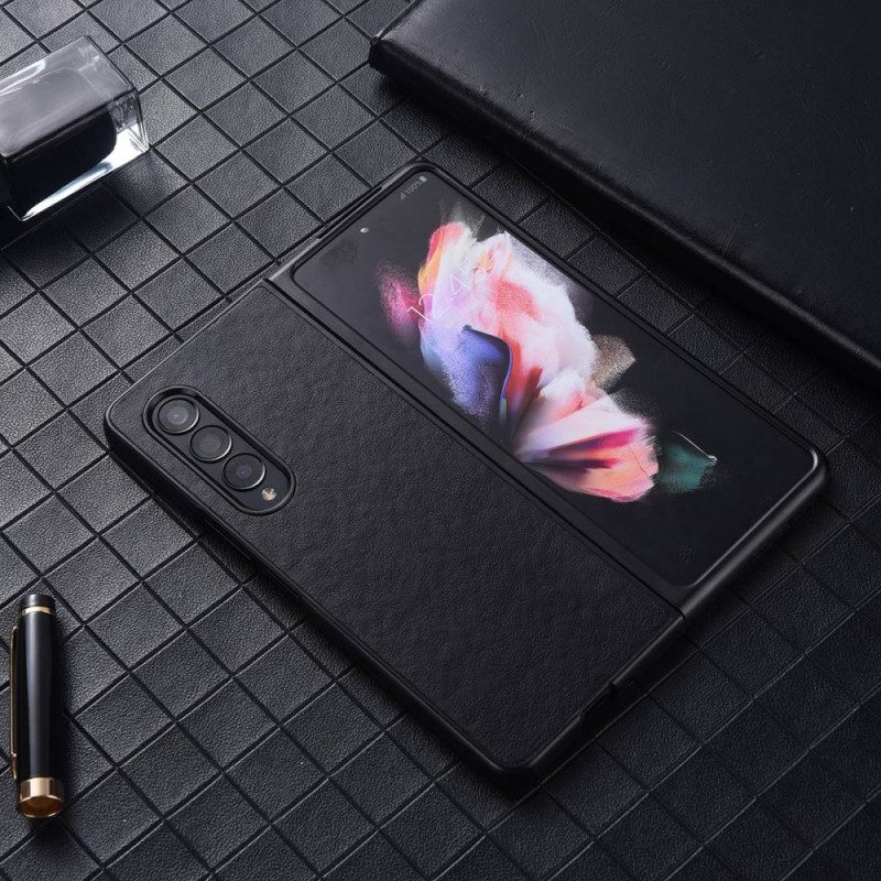 Θήκη Samsung Galaxy Z Fold 4 Υφή Από Τεχνητό Δέρμα Νάιλον