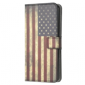 δερματινη θηκη Samsung Galaxy A41 Αμερικάνικη Σημαία