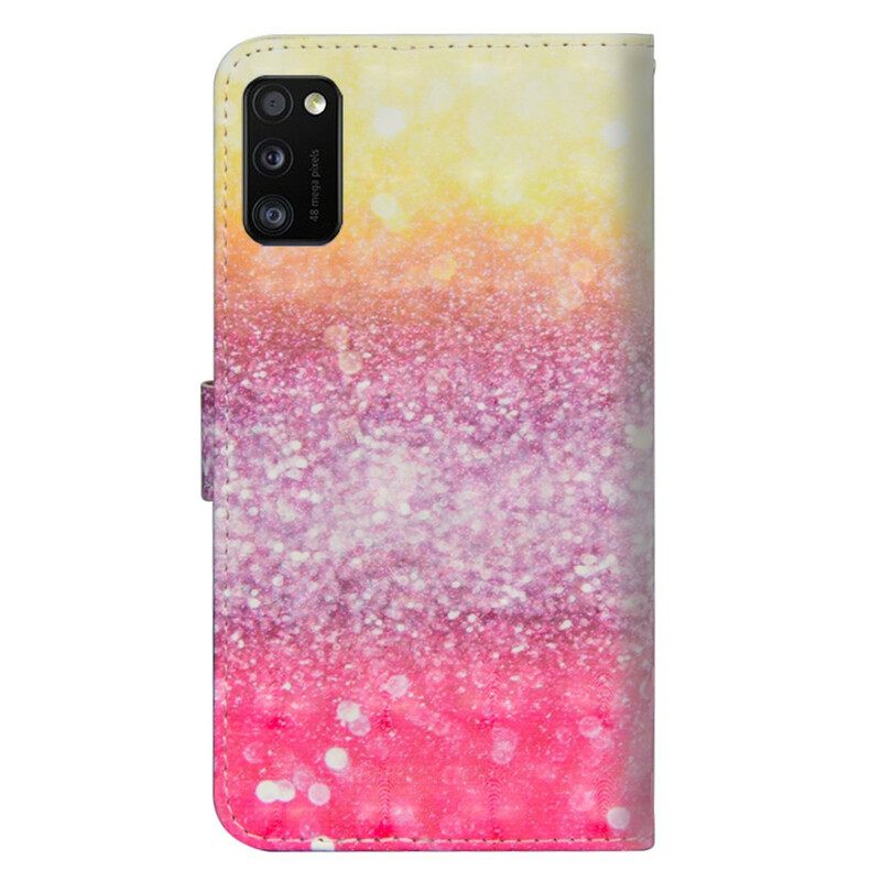 Κάλυμμα Samsung Galaxy A41 Magenta Glitter Gradient