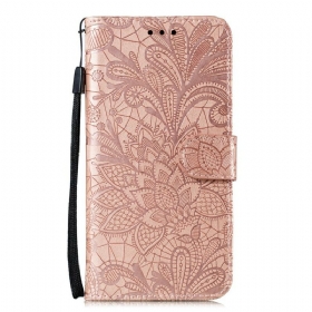 Κάλυμμα Samsung Galaxy A41 με κορδονι Strap Tribal Flowers