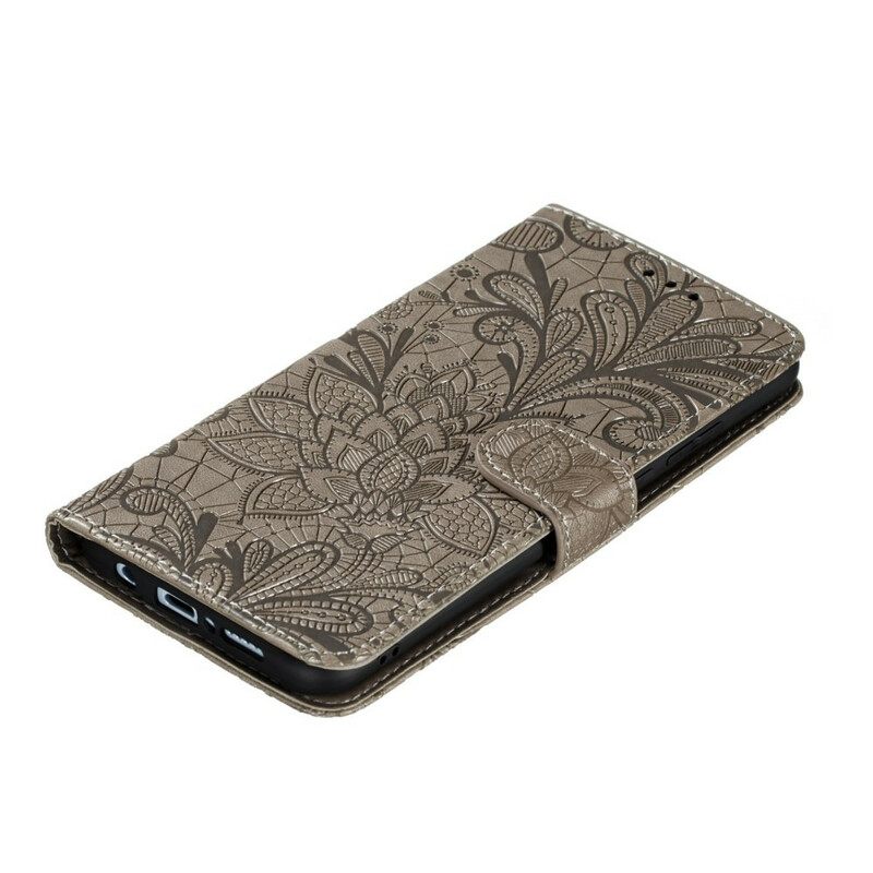 Κάλυμμα Samsung Galaxy A41 με κορδονι Strap Tribal Flowers