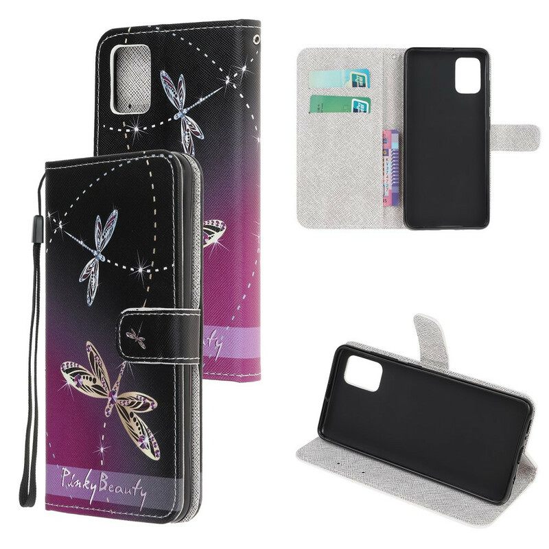 Κάλυμμα Samsung Galaxy A41 με κορδονι Strappy Dragonflies