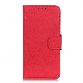 Κάλυμμα Samsung Galaxy A41 Μονό Litchi Faux Leather