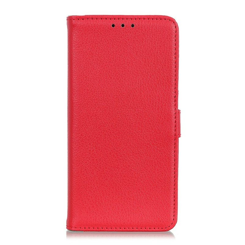 Κάλυμμα Samsung Galaxy A41 Premium Faux Leather Lychee