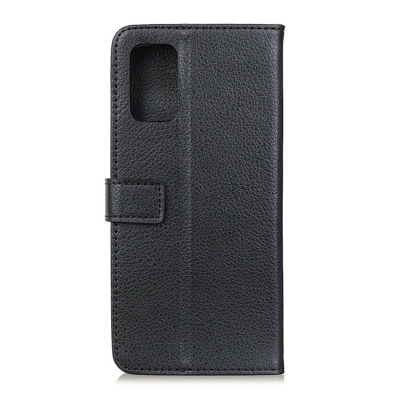 Κάλυμμα Samsung Galaxy A41 Premium Faux Leather Lychee