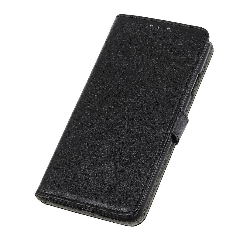 Κάλυμμα Samsung Galaxy A41 Premium Faux Leather Lychee