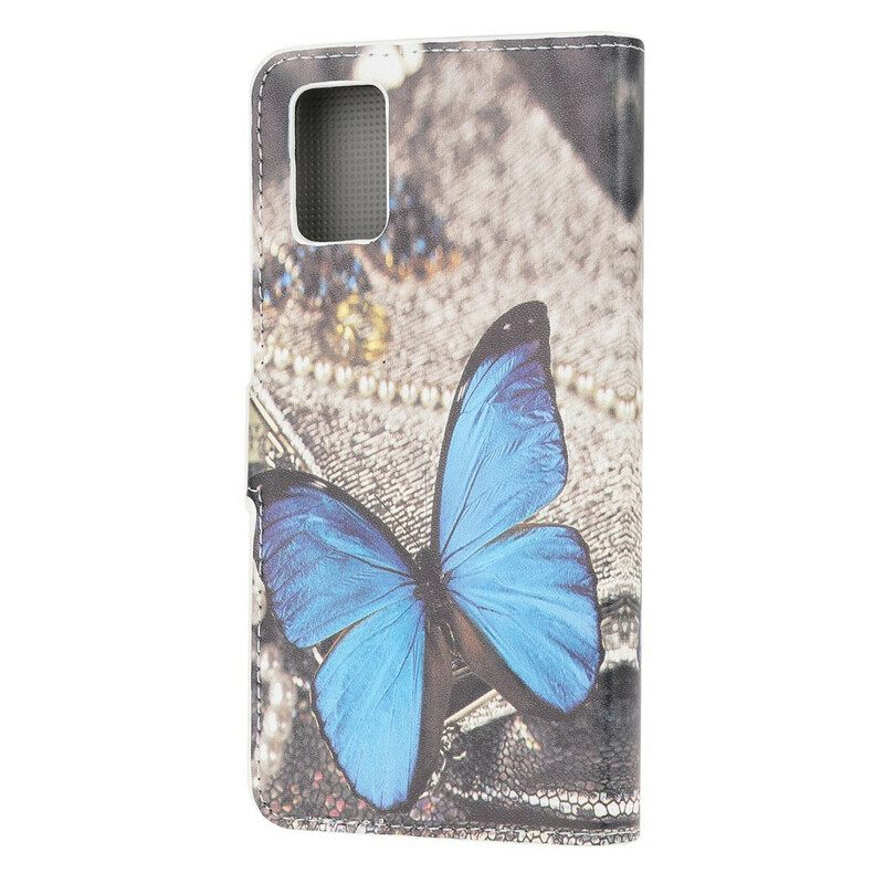 Θήκη Flip Samsung Galaxy A41 Butterfly Prestige Blue