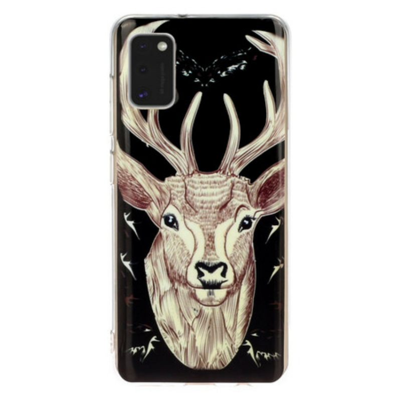 θηκη κινητου Samsung Galaxy A41 Fluorescent Majestic Deer