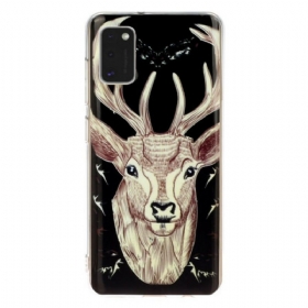 θηκη κινητου Samsung Galaxy A41 Fluorescent Majestic Deer
