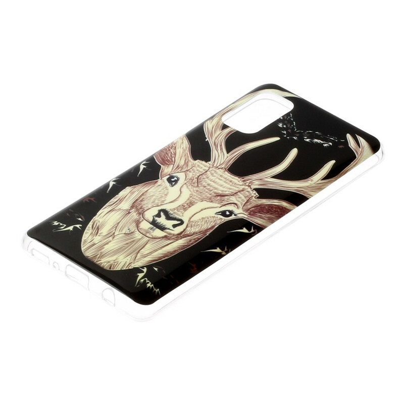 θηκη κινητου Samsung Galaxy A41 Fluorescent Majestic Deer