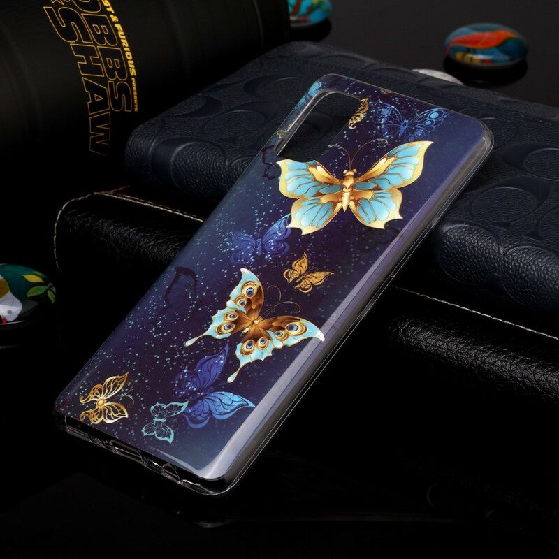 θηκη κινητου Samsung Galaxy A41 Σειρά Fluorescent Butterflies