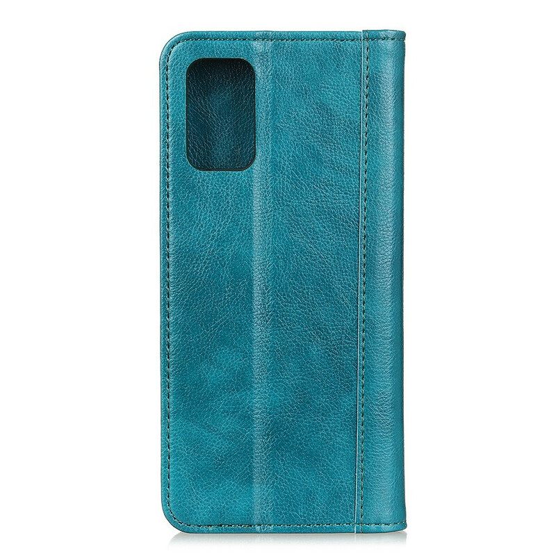 θηκη κινητου Samsung Galaxy A41 Θήκη Flip Κλασικό Split Leather Litchi