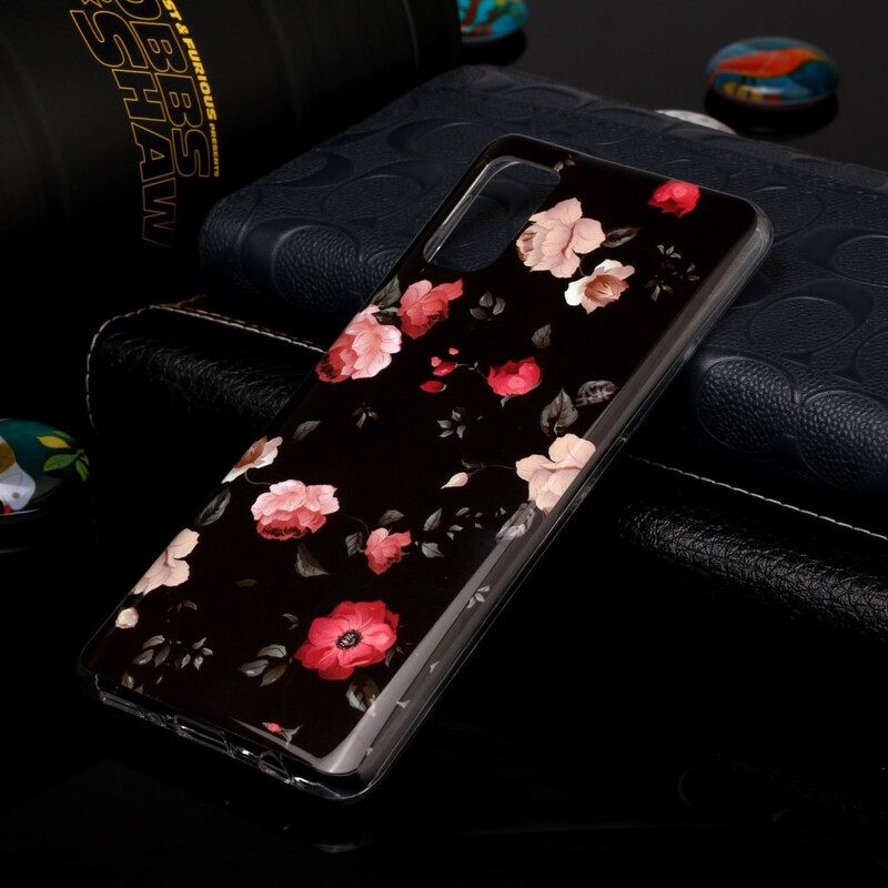 Θήκη Samsung Galaxy A41 Σειρά Fluorescent Floral