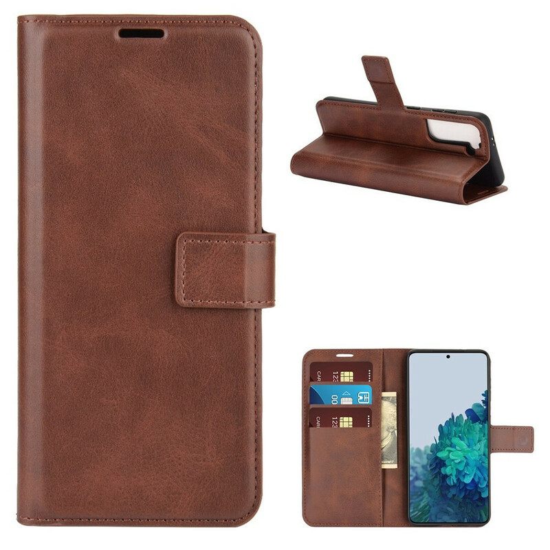 Κάλυμμα Samsung Galaxy S21 5G Faux Leather Slim