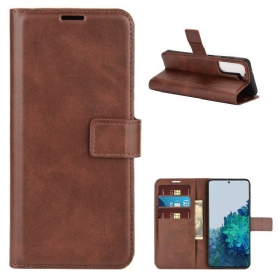 Κάλυμμα Samsung Galaxy S21 5G Faux Leather Slim