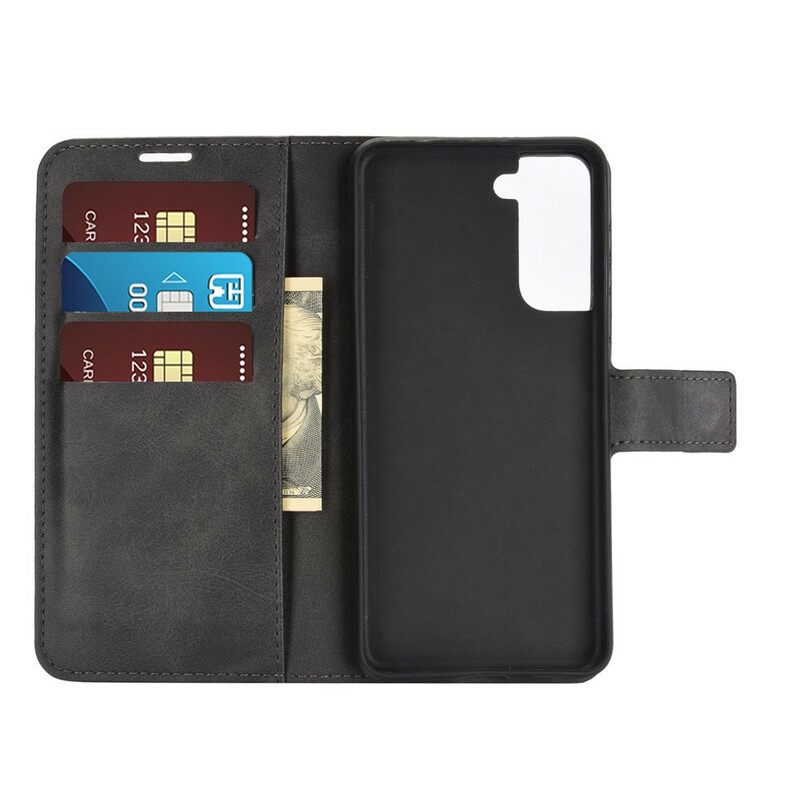 Κάλυμμα Samsung Galaxy S21 5G Faux Leather Slim