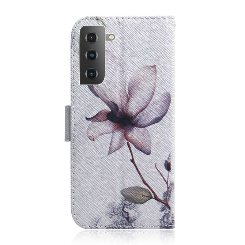 Κάλυμμα Samsung Galaxy S21 5G Flower Dusty Pink