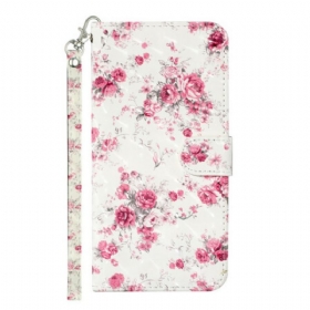 Κάλυμμα Samsung Galaxy S21 5G με κορδονι Strap Light Spot Flowers