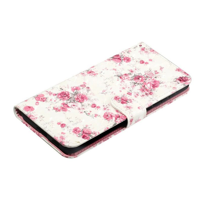 Κάλυμμα Samsung Galaxy S21 5G με κορδονι Strap Light Spot Flowers