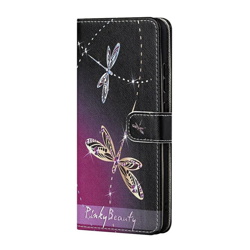 Κάλυμμα Samsung Galaxy S21 5G με κορδονι Strappy Dragonflies