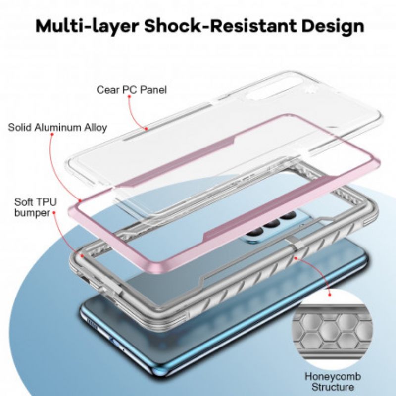 θηκη κινητου Samsung Galaxy S21 5G Διαφανείς Υβριδικές Άκρες Προφυλακτήρα