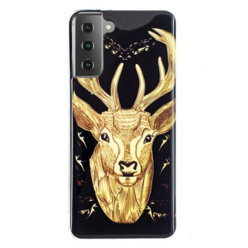 θηκη κινητου Samsung Galaxy S21 5G Fluorescent Majestic Deer