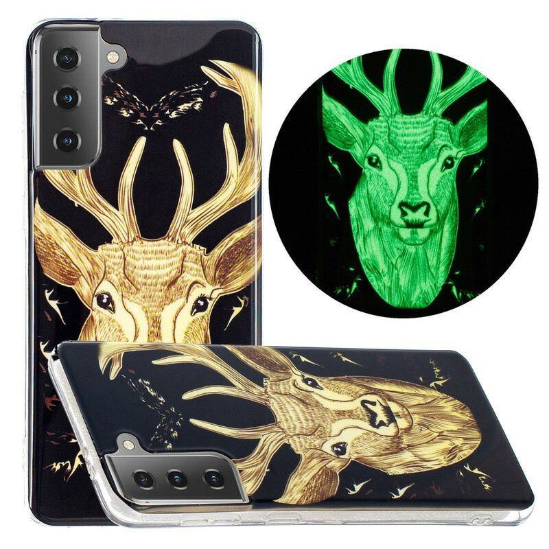 θηκη κινητου Samsung Galaxy S21 5G Fluorescent Majestic Deer