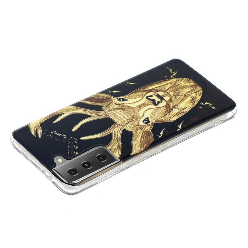 θηκη κινητου Samsung Galaxy S21 5G Fluorescent Majestic Deer