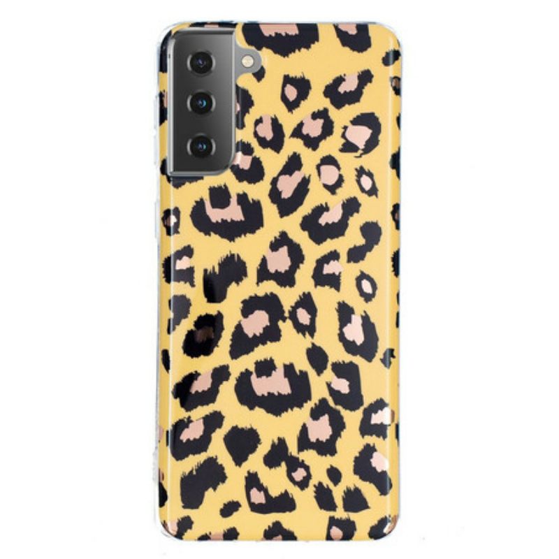 θηκη κινητου Samsung Galaxy S21 5G Μάρμαρο Leopard Style