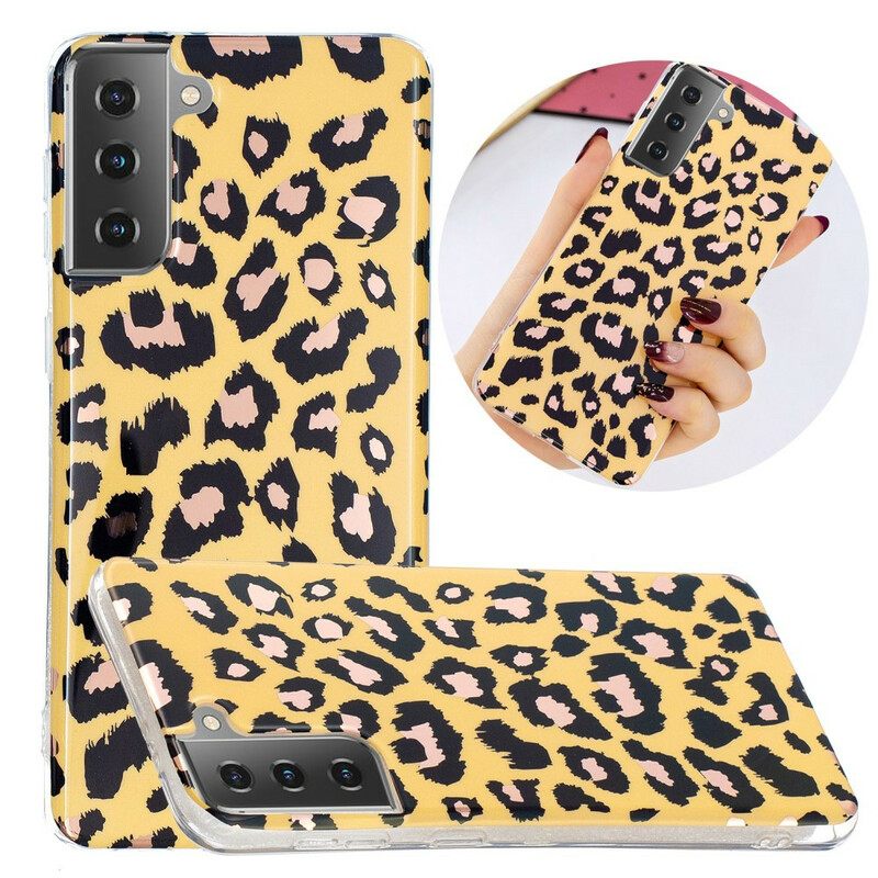 θηκη κινητου Samsung Galaxy S21 5G Μάρμαρο Leopard Style