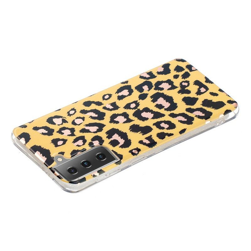 θηκη κινητου Samsung Galaxy S21 5G Μάρμαρο Leopard Style