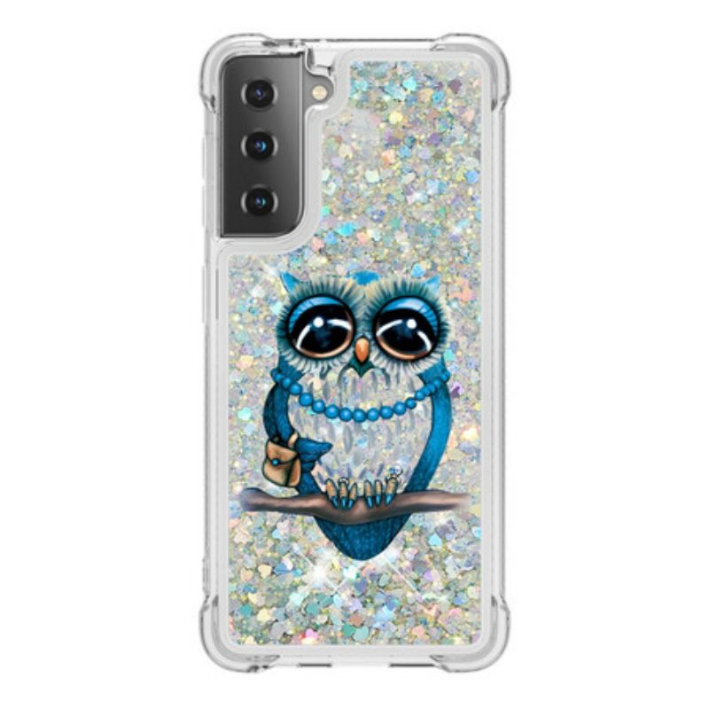 θηκη κινητου Samsung Galaxy S21 5G Miss Owl Sequins