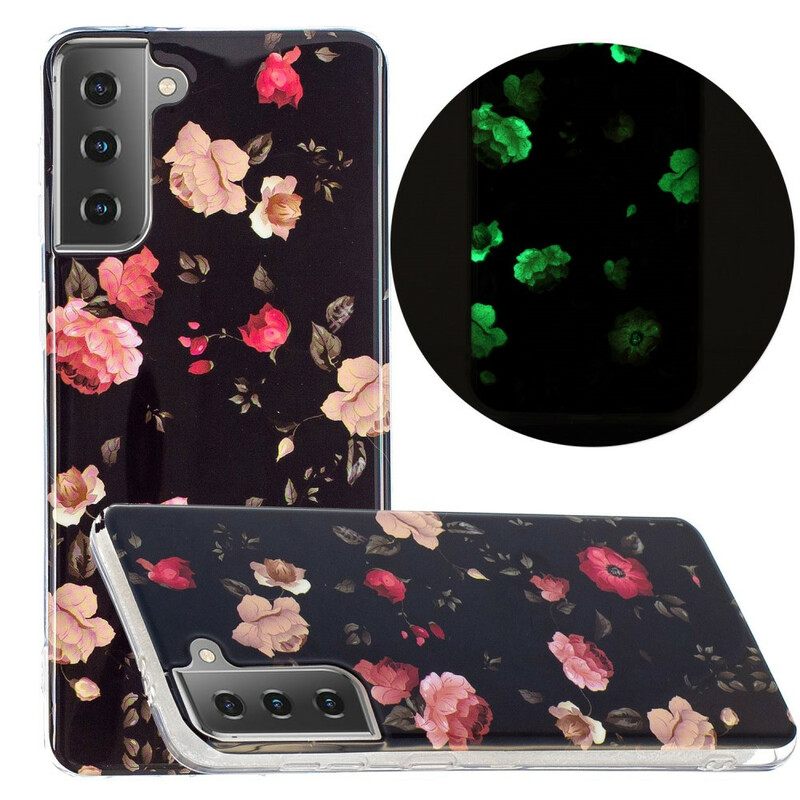 θηκη κινητου Samsung Galaxy S21 5G Σειρά Fluorescent Floral