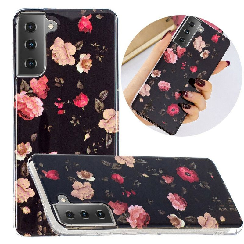 θηκη κινητου Samsung Galaxy S21 5G Σειρά Fluorescent Floral