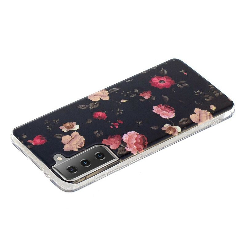 θηκη κινητου Samsung Galaxy S21 5G Σειρά Fluorescent Floral