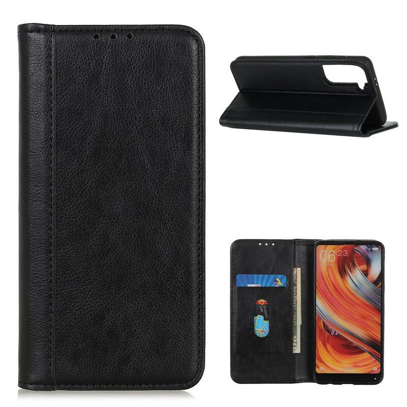 θηκη κινητου Samsung Galaxy S21 5G Θήκη Flip Elegance Split Leather Litchi