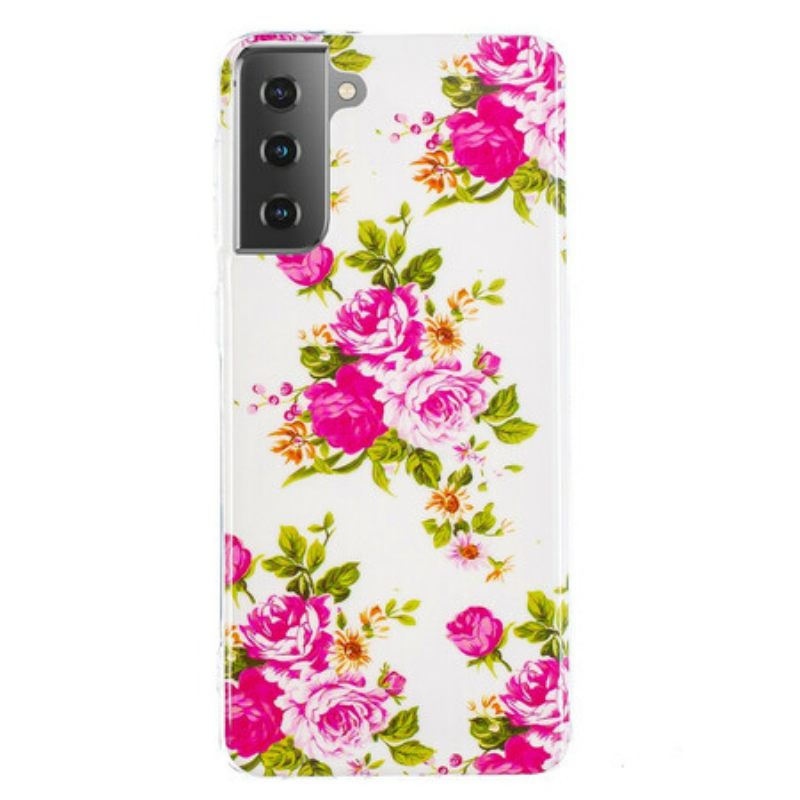 Θήκη Samsung Galaxy S21 5G Fluorescent Liberty Flowers