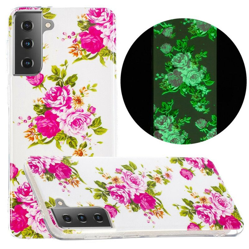 Θήκη Samsung Galaxy S21 5G Fluorescent Liberty Flowers