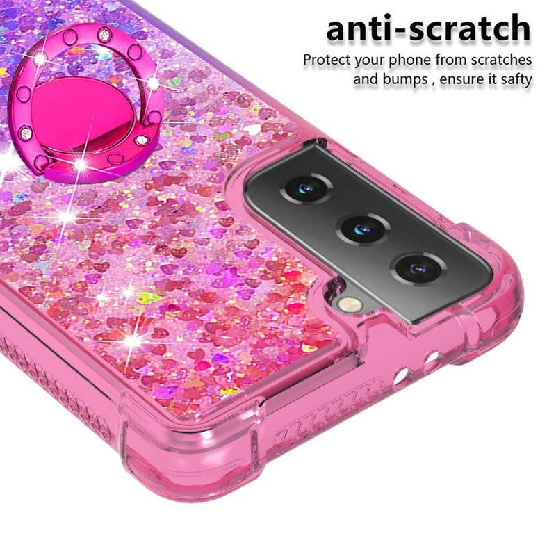 Θήκη Samsung Galaxy S21 5G Glitter Ring-bracket